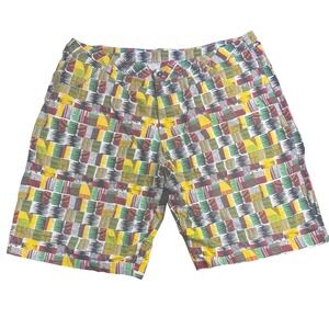 Nike Air Jordan BHM Kente Print Shorts Men's 42 Multicolor Graphic Rare Tribal
